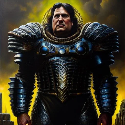 Ultra detailed fullbody Portrait in oil on canvas of EMIL BLONSKY ABOMINATION Villain with Armor,intense stare,extremely detailed digital painting, extremely detailed face,crystal clear Big eyes, mystical colors ,perfectly centered image, perfect composition, rim light, beautiful lighting, 8k, stunning scene, raytracing, anatomically correct, in the style of robert e howard and Ken Kelley and Ohrai Noriyoshi and Simon Bisley and tomzj1