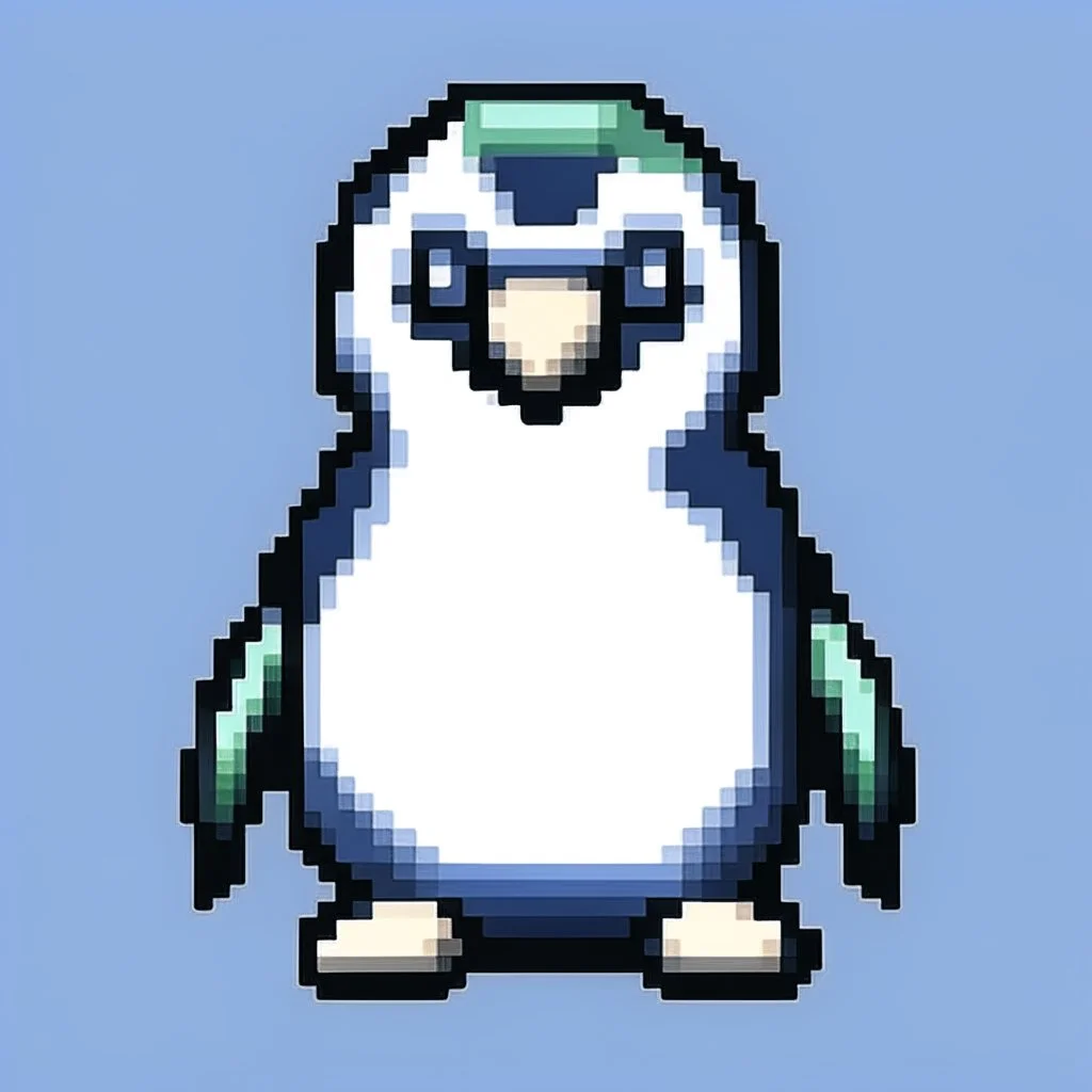 Small penguin 64x 64 pixels