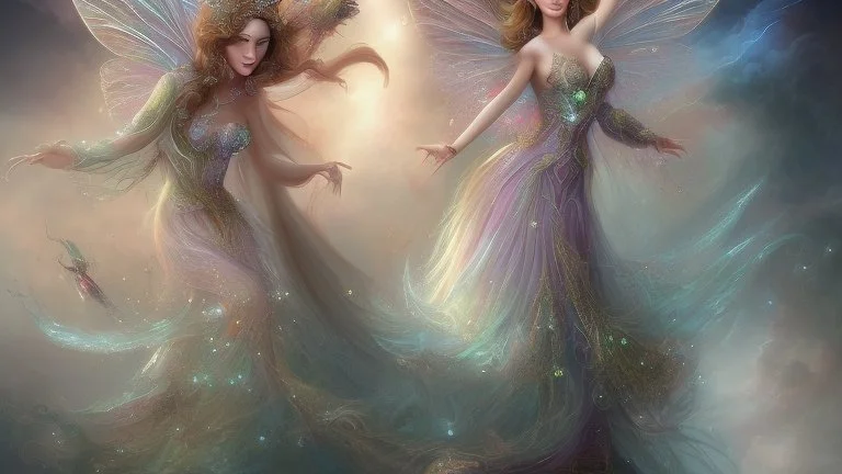 Gorgeous queenf fairy ascending