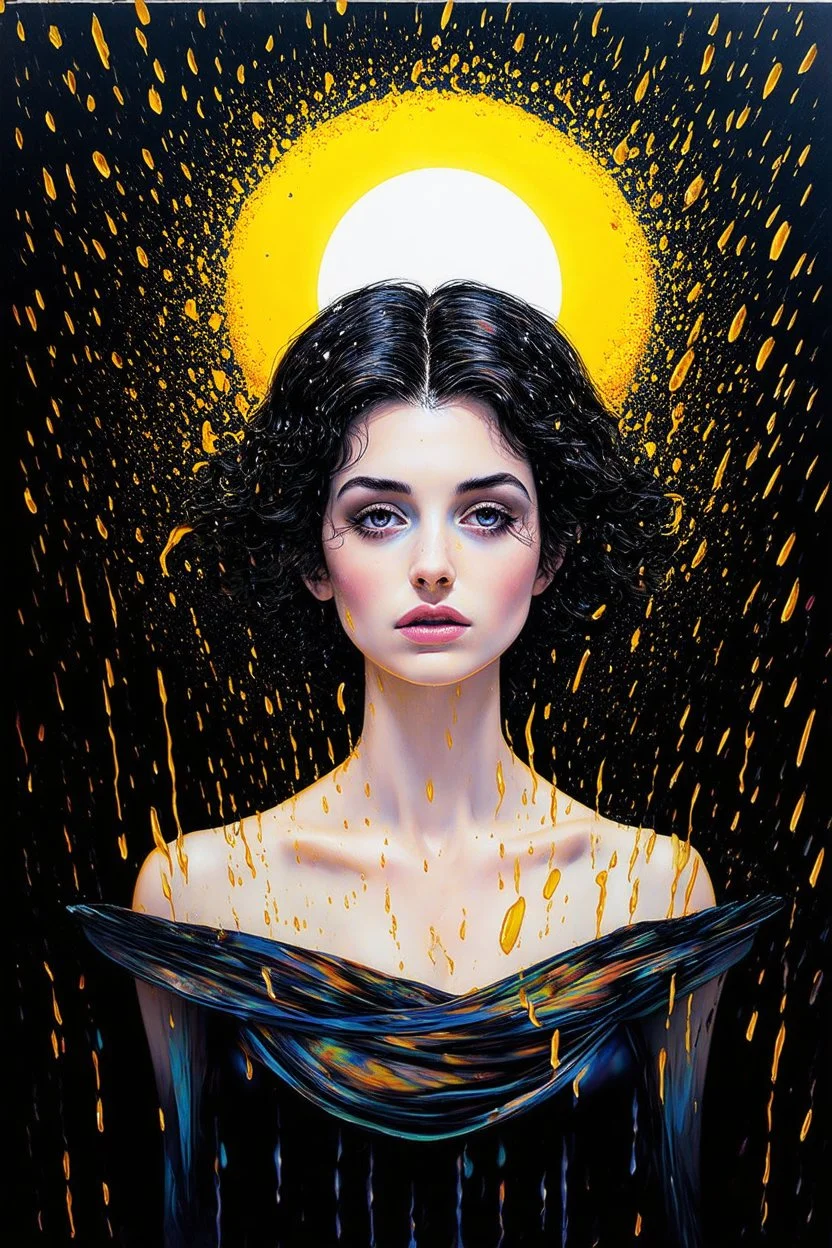 Black hole sun won't you come and wash away the rain; surreal stylistic symbolism with a splash of Art Deco