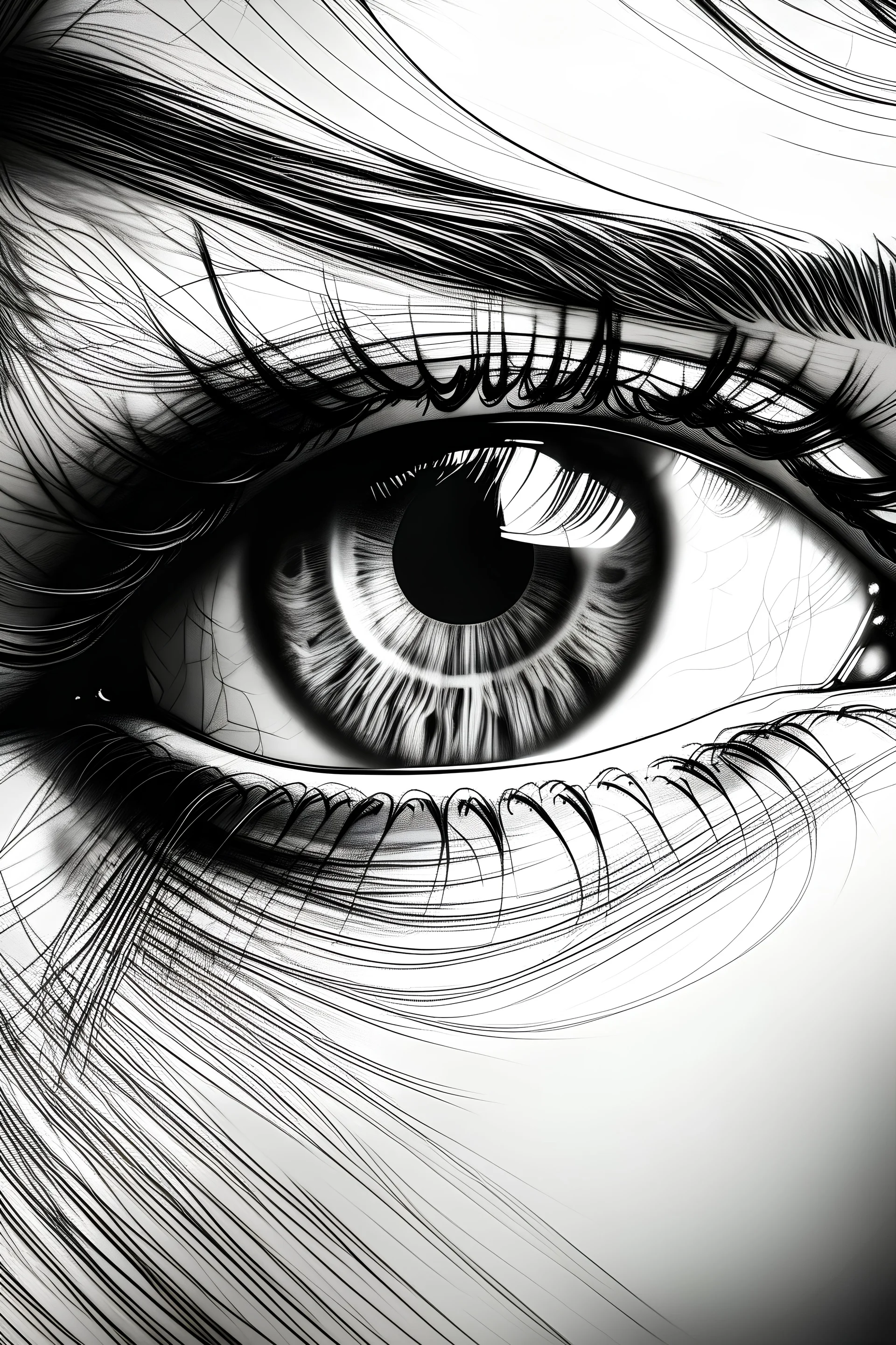 hunter eyes drawn
