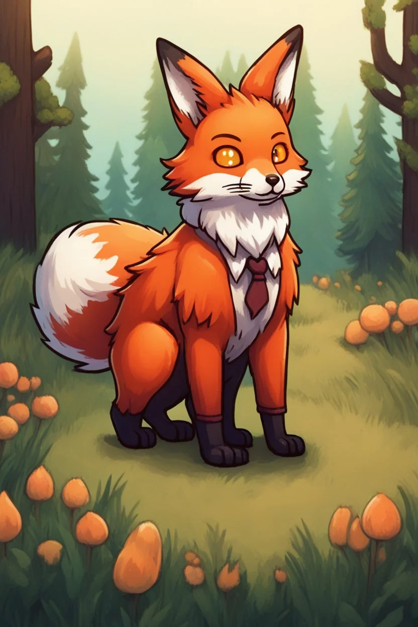 a hybrid of a fox and a rabbit, stardew valley style