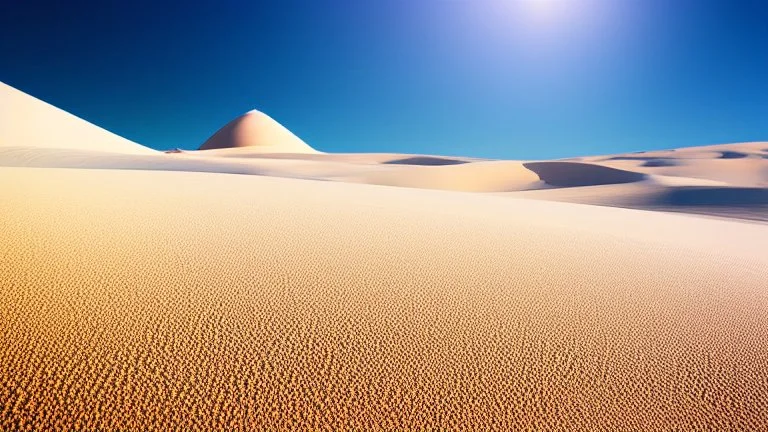 White desert sands with black tower painterly fantasy art