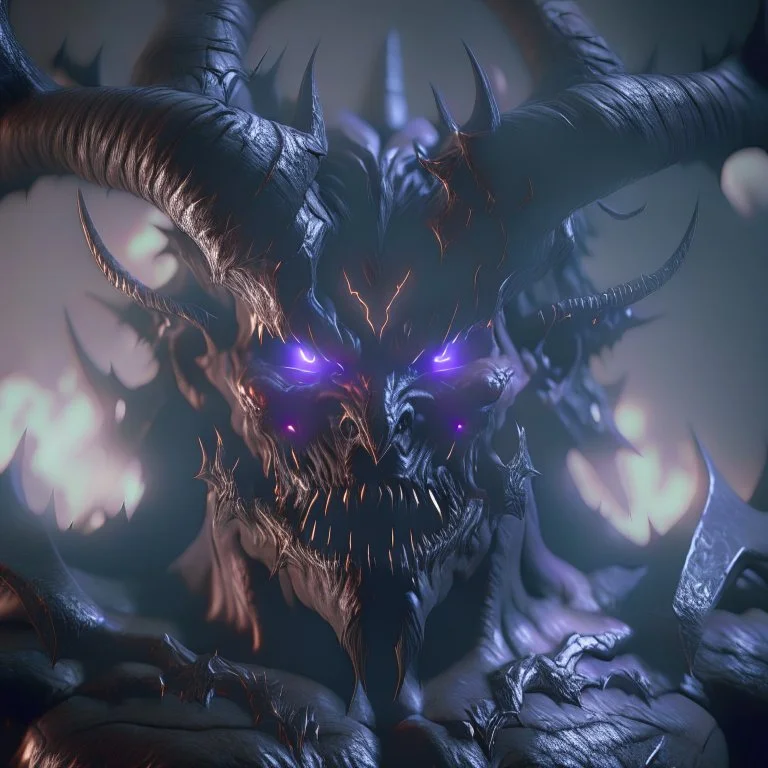 giant darkness void demon lord, unreal engine 5, 8k resolution, photorealistic, ultra detailed