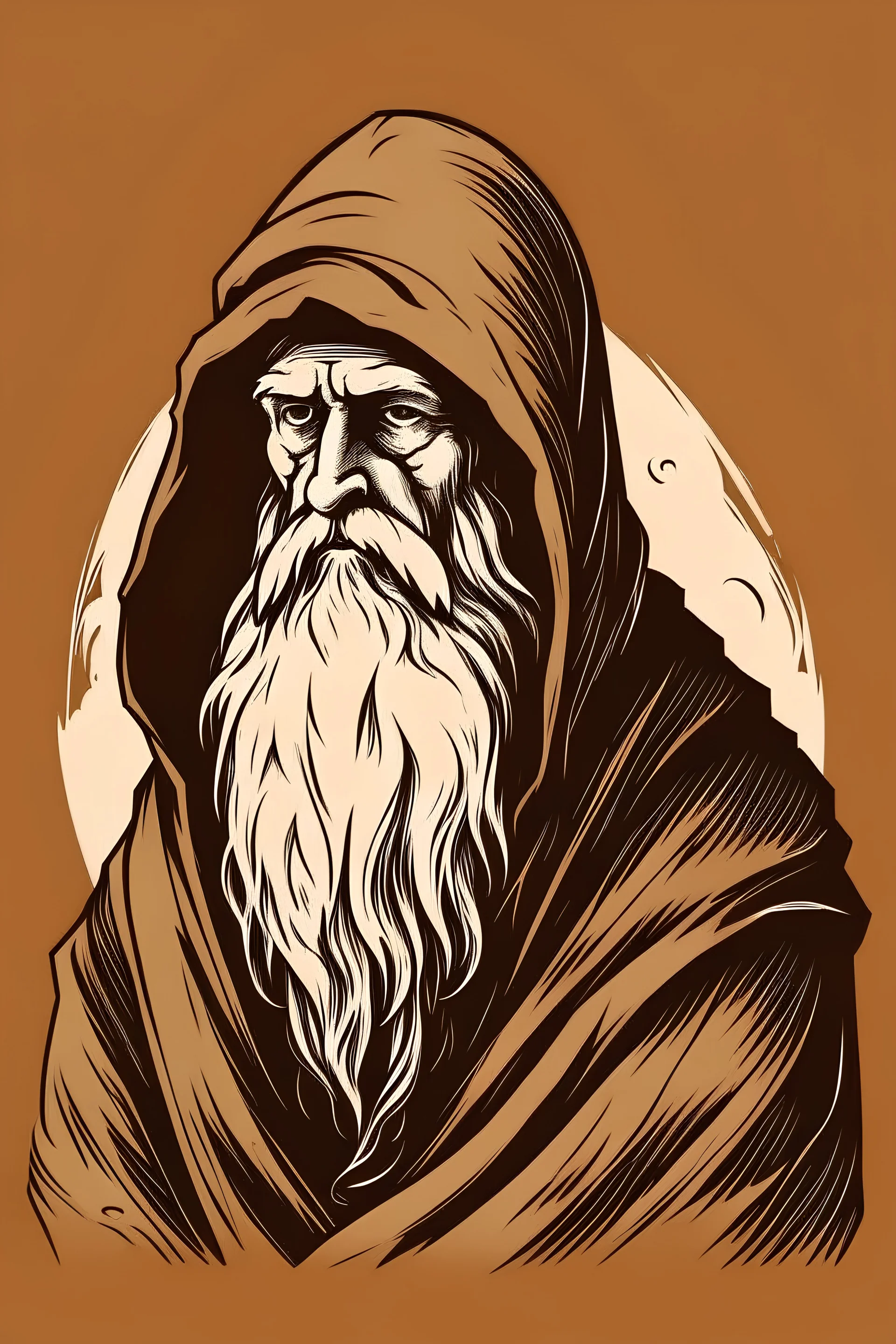 hermit, vector