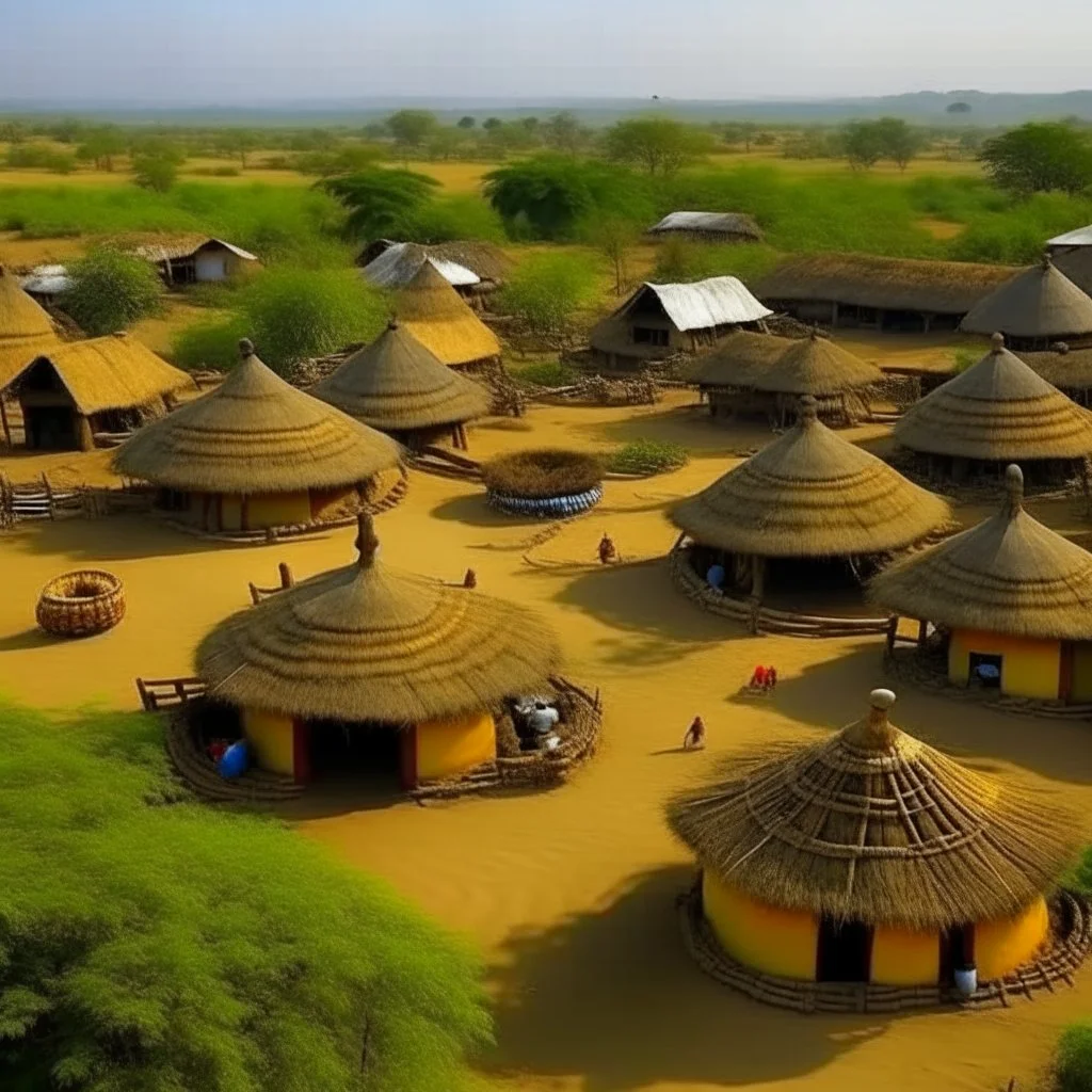 Growing African village