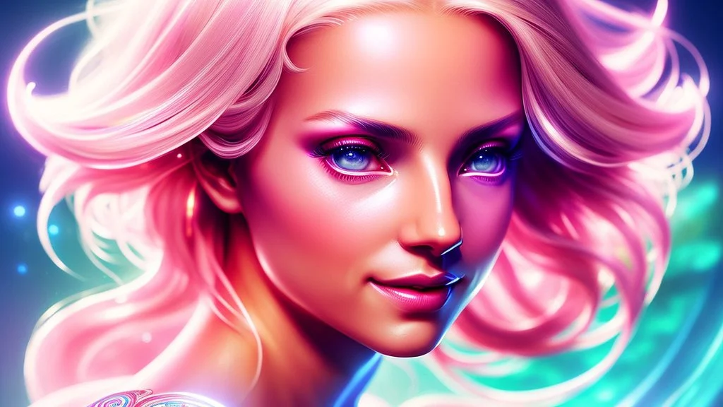 Lexica Aperture v2 Hyper detailed ultra sharp, trending on artstation, vibrant aesthetic, smiling blonde ethereal subtle (((smiling)))+++ luminous heavenly asian androgyn goddess, angel, extra-terestrial, wide crystaline eyes, colorful, psychedelic, ornate, intricate, digital painting, concept art, smooth, sharp focus, illustration, not human anthropomorphic alien cyborg, art by artgerm and greg rutkowski, louis royo, salvador dali, 8 k, unreal engine 4