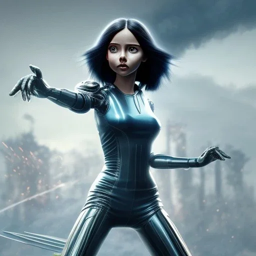 Alita battle angel in battle