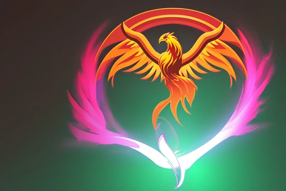 Phoenix like infinity logo