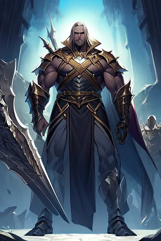 Slim Armored Male Drow or Dark Elf