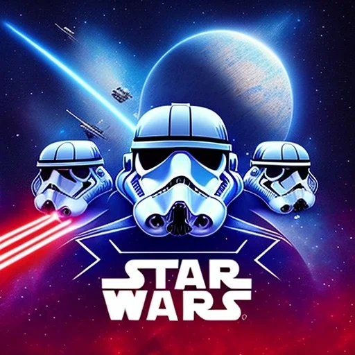 logo with only the letters 'STAR WARS', space colors