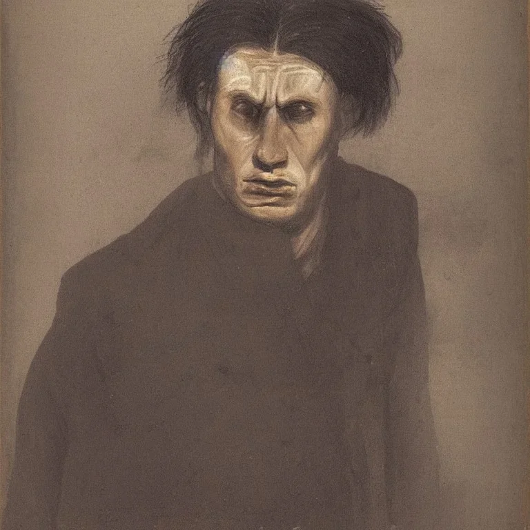 portrait of a depressed man by almeida junior