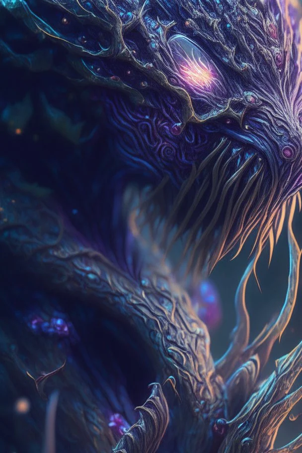 Vein monster ,shiny, intricate, Exquisite details and textures, highly detailed, digital painting, artstation, concept art, sharp focus, nature background, illustration, 8k, by stability ai, nvidia