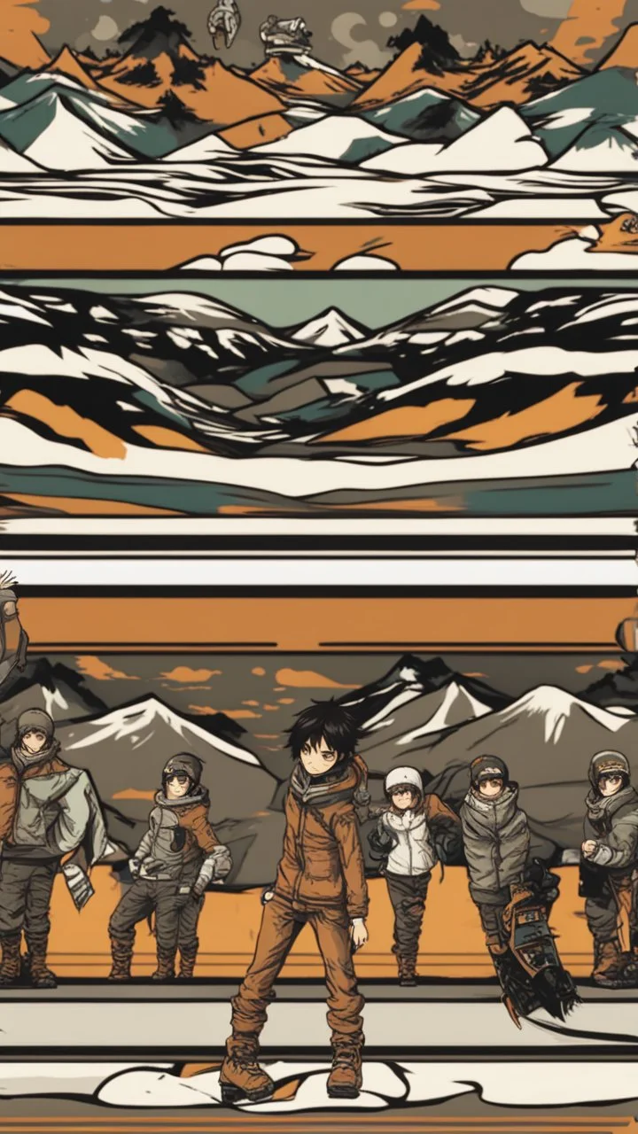 Eren Yeager pattern for snowboard