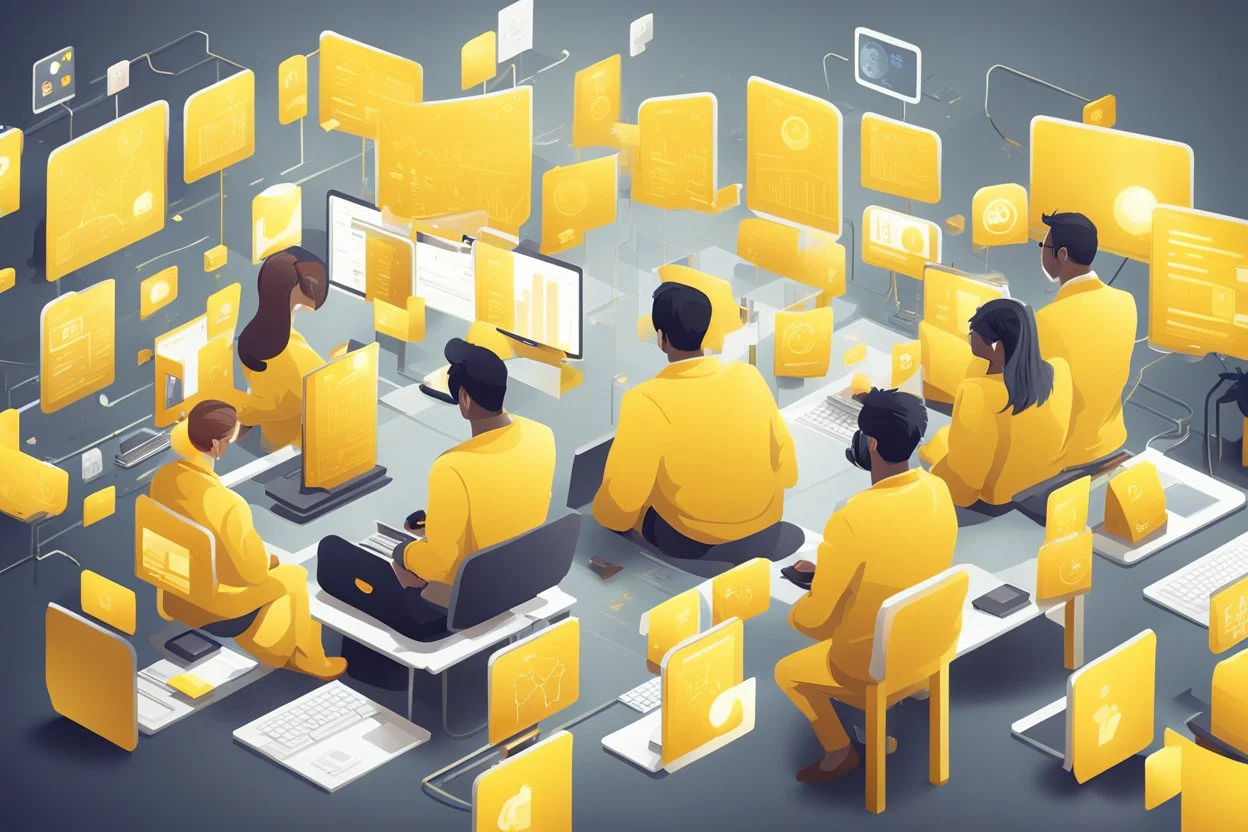 Market Participants and Trading Platforms yellow style