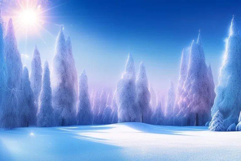 A great winter wonderland, landscape, colourful