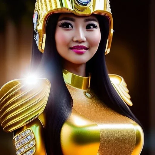 Ultra detailed fullbody Portrait in oil on canvas of busty Aquarius Yuna with Gold armor and helmet-Saint seya,extremely detailed digital painting,ultrarealistic skin,intense stare, extremely detailed face, crystal clear eyes, mystical colors ,perfectly centered image, perfect composition, rim light, beautiful lighting,masterpiece ,8k, stunning scene, raytracing, anatomically correct, in the style of Simon Bisley and Ohrai Noriyoshi and robert e howard and Steve Jung and Wizyakuza.