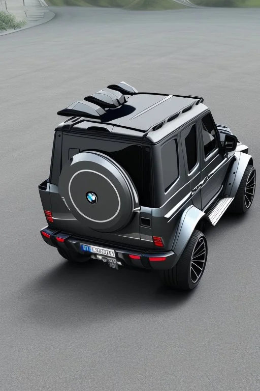 BMW G-Class musou black hyper sport, Rear View, 4K, Ultra Realistic