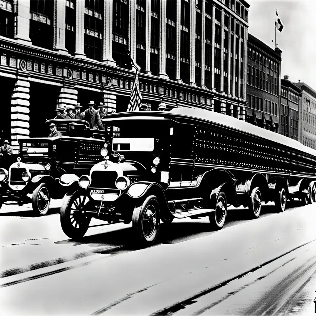 Spanish Flu freedom truck convoy in Canada 1920