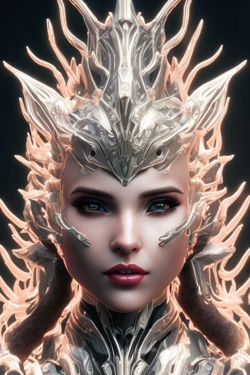 Cinematic close-up bust shot, of an exquisite beautiful saryn prime female warframe, that's a beautiful stunning hot anthropomorphic robot female dragon, with cute robot dragon head, metal cat ears and glowing eyes, doing a sassy pose, standing on the beach at sunset, sharp claws, streamlined white armor, pink skin, high quality digital art, detailed warframe fanart, destiny fanart, macro art, dragon art, furry art, realistic digital art, warframe art, destiny art, furaffinity, deviantart, artst