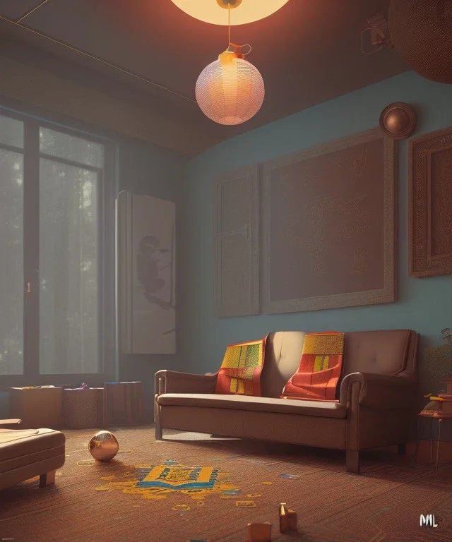 real estate, kente, interior, cinema 4d, octane render, high detail