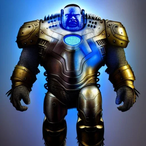 ultra detailed fullbody portrait of Iron Monger ,wearing Armor, extremely detailed digital painting, extremely detailed face,crystal clear eyes, in the style of Ken Kelley robert e howard and pablo oliveira and Keith Parkinson , mystical colors, perfectly centered image, perfect composition, rim light, beautiful lighting,8k, stunning scene, raytracing