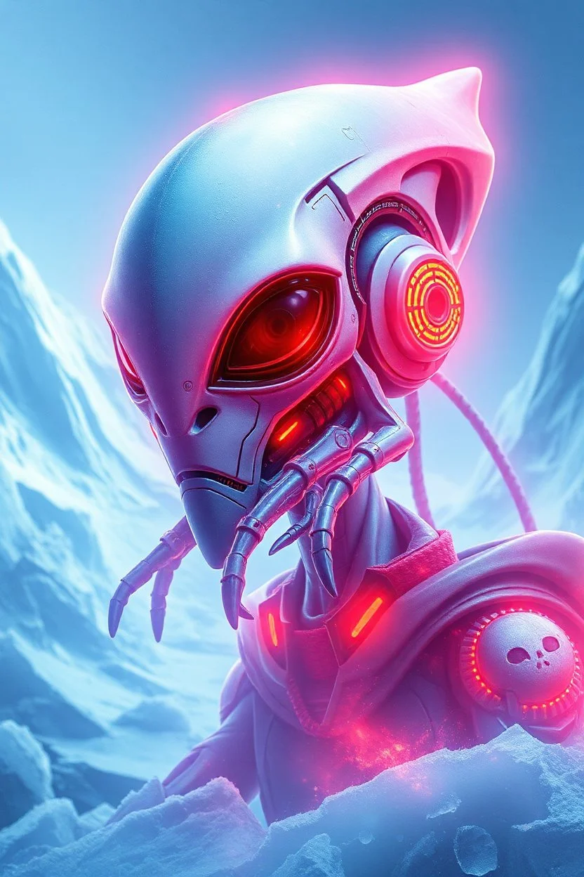 Cyber glacier alien
