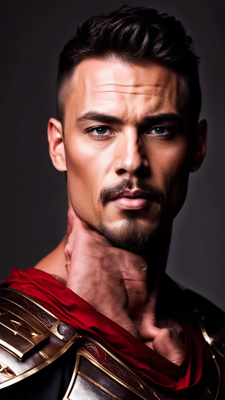 handsome warrior age 35 with goatee