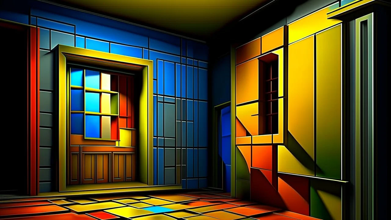 Modern Art. 3d Rendering