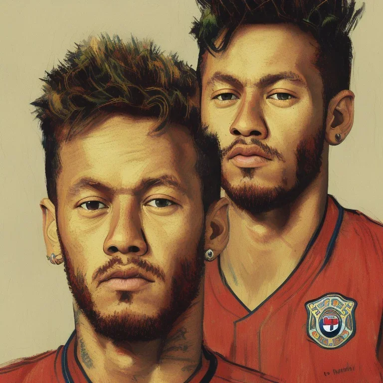 portrait of Neymar by Van Gogh