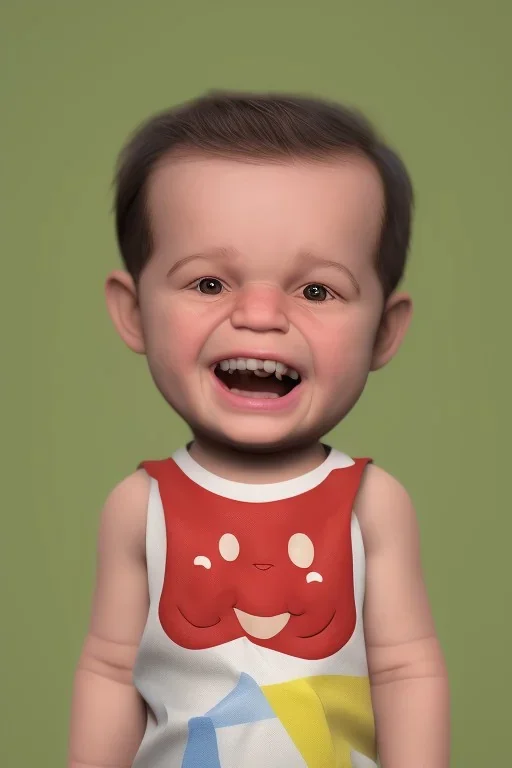 George costanza toddler, smile, full body, bokeh, hyper realistic