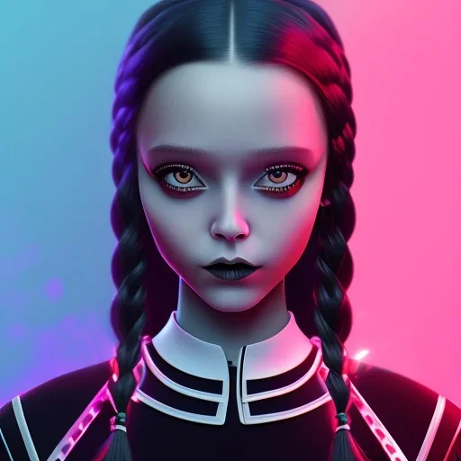 wednesday addams rolünde oynayan jenna ortega