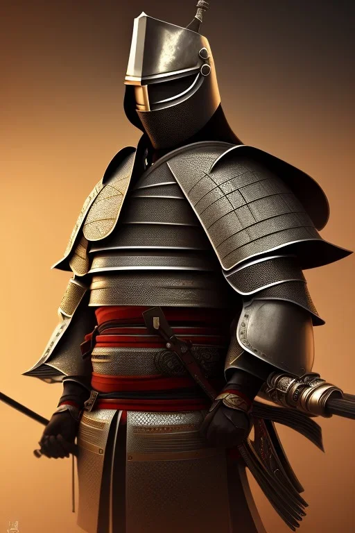 portrait, samurai, knight, masked, 8k resolution