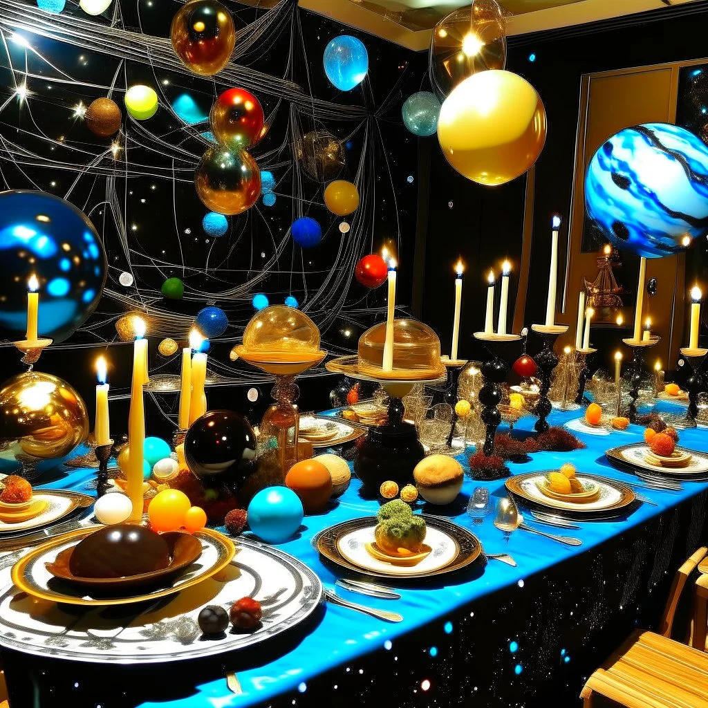 New Year's Eve party in a different solar system