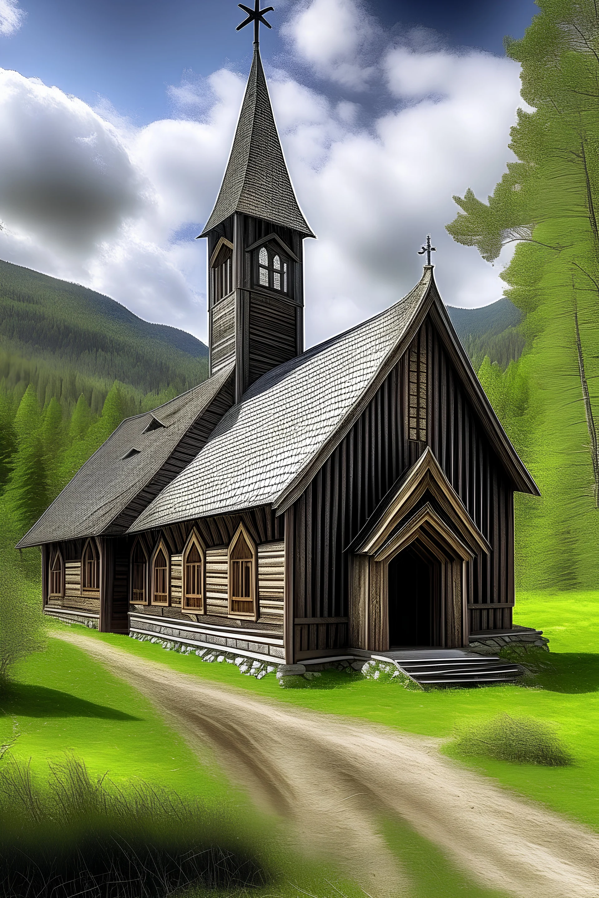 Wooden church in Norway, Norway, Burzum, Varg, Mörk