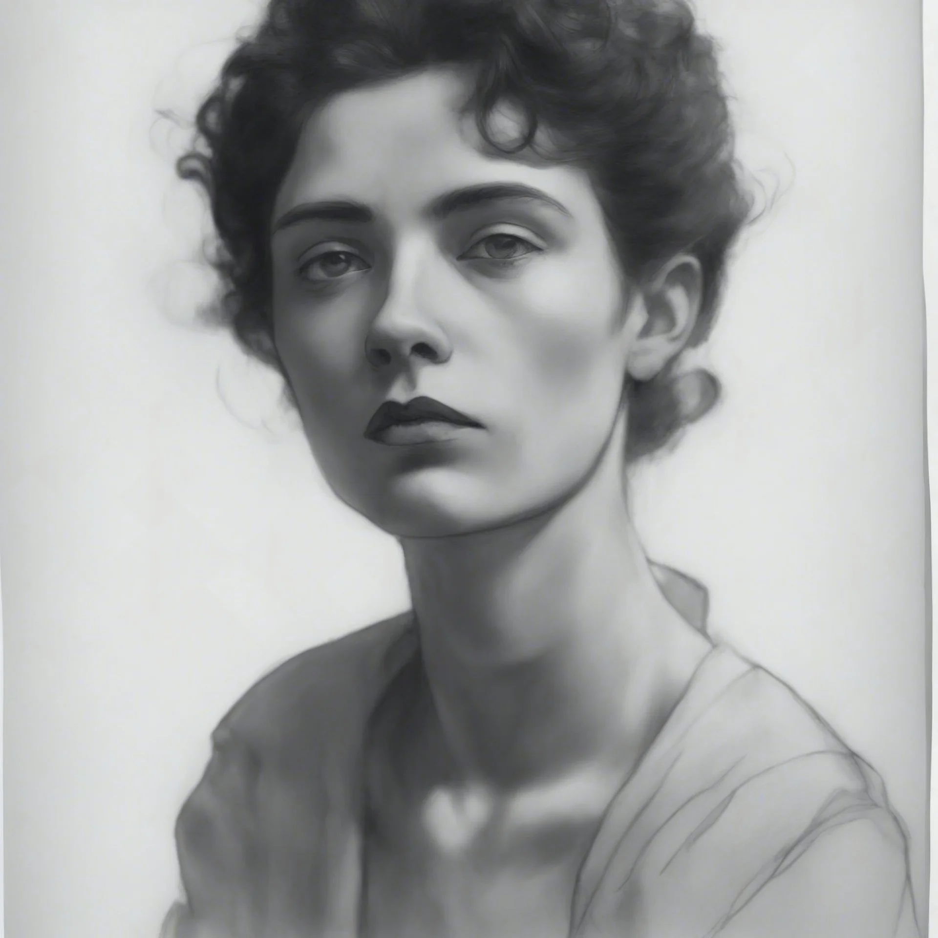 Egon Schiele sketch of a woman