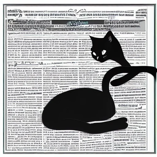 Gato negro durmiendo, diario