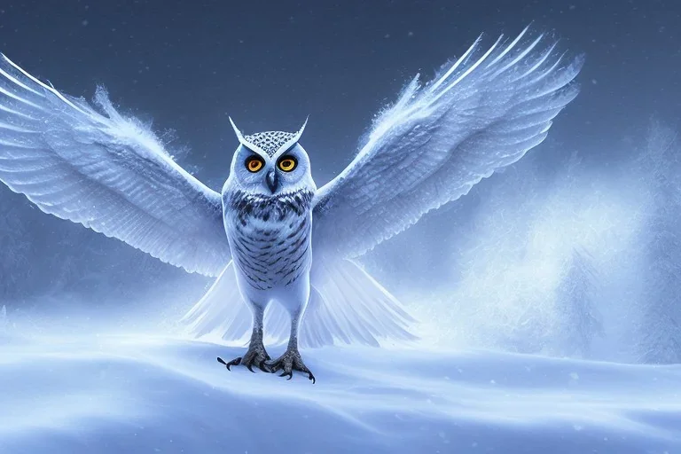 snow winged OWL