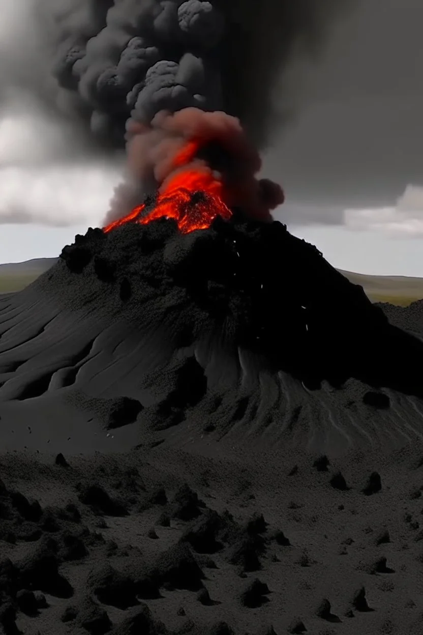 icelandic volcano demon comes out of the ground