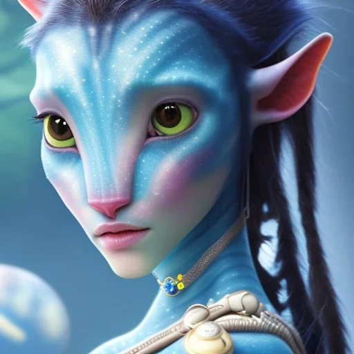 Pandora. It is not clear what you mean by a "makeup-wearing baby" in the context of the film Avatar. horse