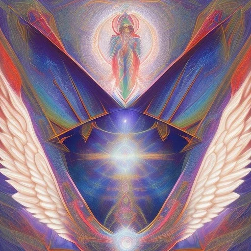 sacred geometry - subliminal angels of light love essence colourful, realistic, tones of norse mythology, elements of mysticism and unknowing, with a feeling of having something - hypothetically - to fall back on