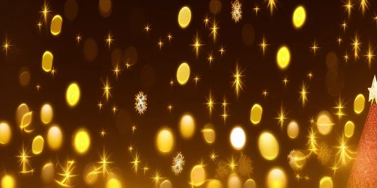 Abstract Christmas bokeh vectors background - gold, pink blurred glitter lights - banner, header, panorama