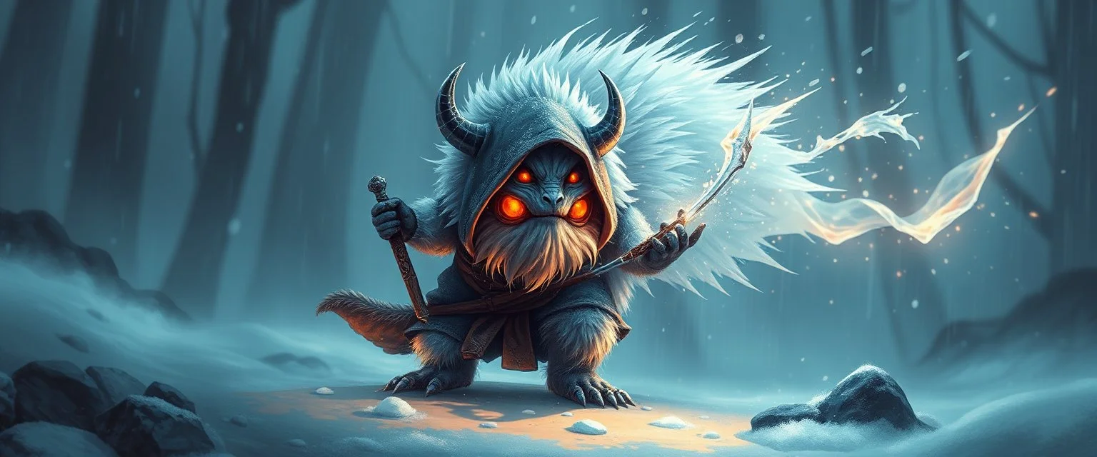 O hear the cry of the shattered frost! The fluffy cute beast that hums of the things once lost! It whispereth deep through bone and brain, And melteth fear to silver rain! ninja doctor in the wild