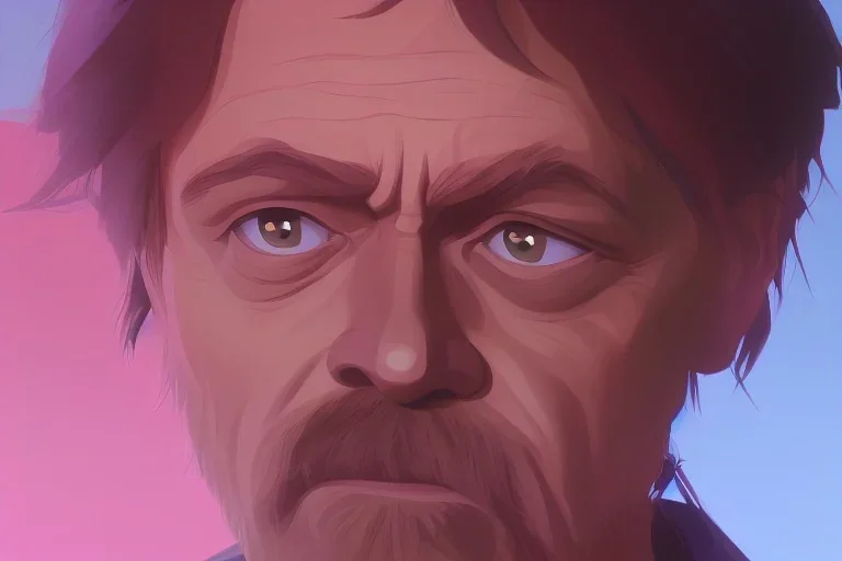 Portrait of Mark Hamill by Jake Bartok