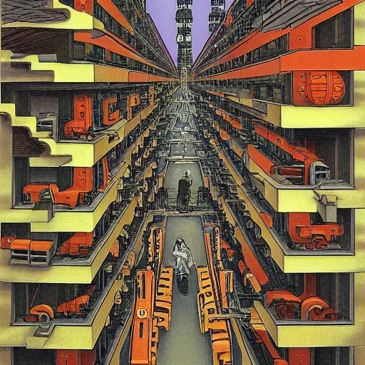 Akira MC escher painting