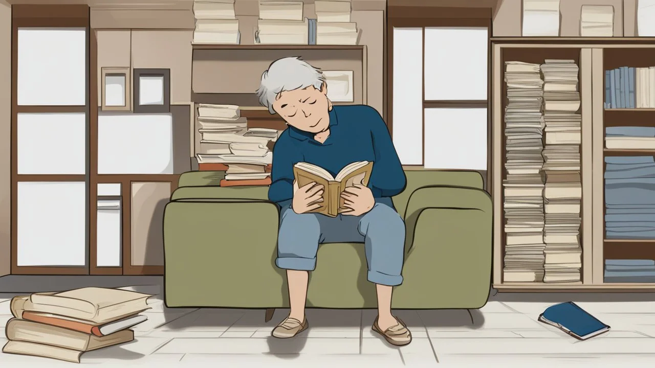 Someone reading a book