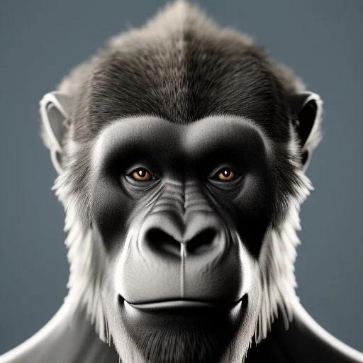 A portrait of a crystalline warrior gorilla, mythical,fantasy , magnificent, highly intricate, Realistic photography, incredibly detailed, ultra high resolution, 8k, complex 3d render, cinema 4d