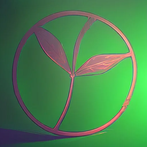 i want you to generate a logo for a new company named "SpiniLeaf" or Spinny Leaf. Something resembeling a spinning leaf, no words, HQ, digital art