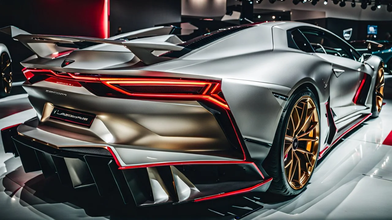 lamborghini sian BRABUS ROCKET, rear view, desktop wallpaper, 4K, Cinematic