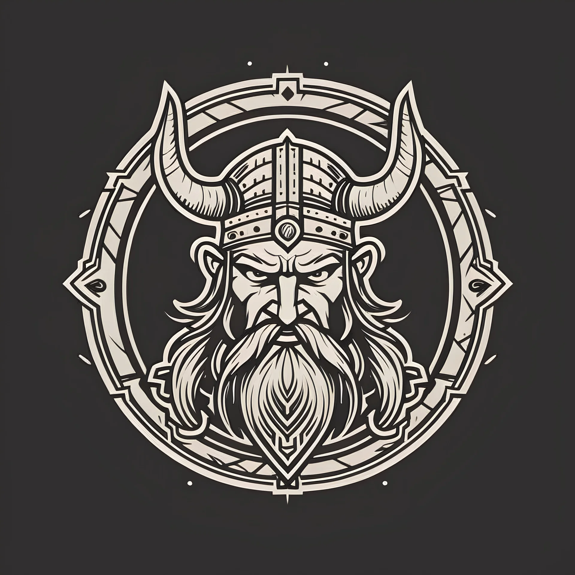modern logo with viking theme religions